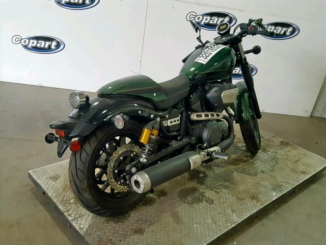 JYAVN06Y0FA000177 - 2015 YAMAHA XVS950 CR GREEN photo 4