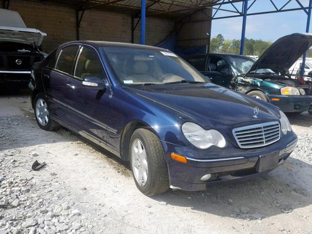 WDBRF61J33A420980 - 2003 MERCEDES-BENZ C 240 BLUE photo 1