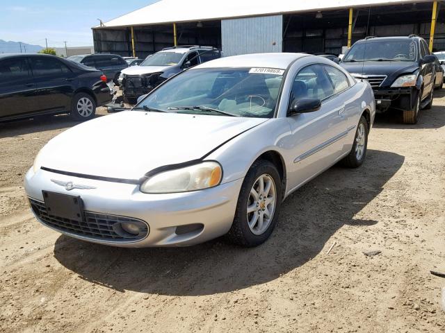 4C3AG42H32E036073 - 2002 CHRYSLER SEBRING LX SILVER photo 2