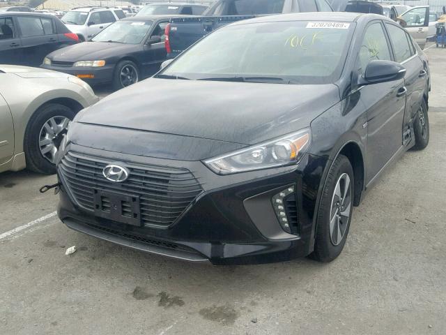 KMHC75LC9HU036961 - 2017 HYUNDAI IONIQ SEL BLACK photo 2