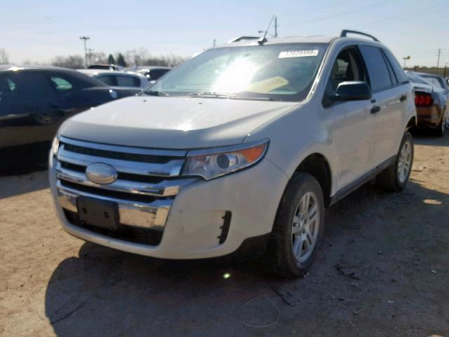 2FMDK3GC0CBA55852 - 2012 FORD EDGE SE WHITE photo 2