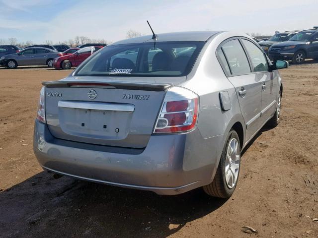 3N1AB6APXBL727961 - 2011 NISSAN SENTRA 2.0 SILVER photo 4