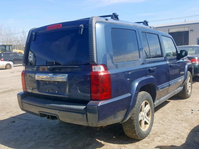 1J8HG58P29C521609 - 2009 JEEP COMMANDER BLUE photo 4