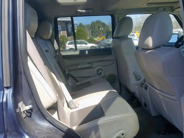 1J8HG58P29C521609 - 2009 JEEP COMMANDER BLUE photo 6