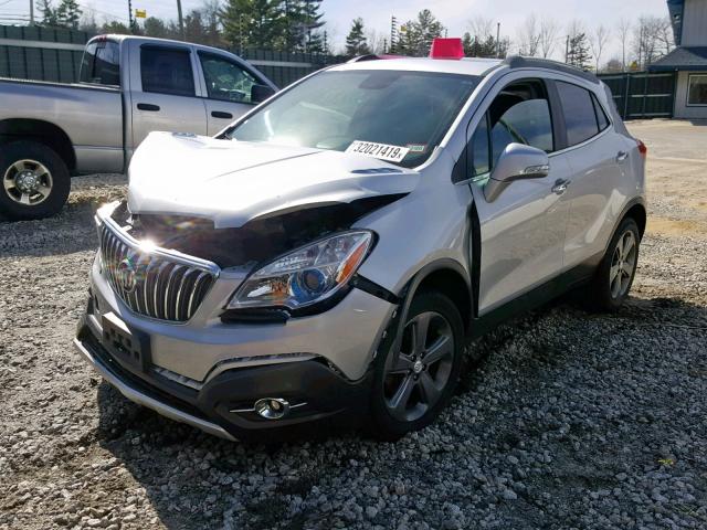 KL4CJGSB8EB526691 - 2014 BUICK ENCORE SILVER photo 2