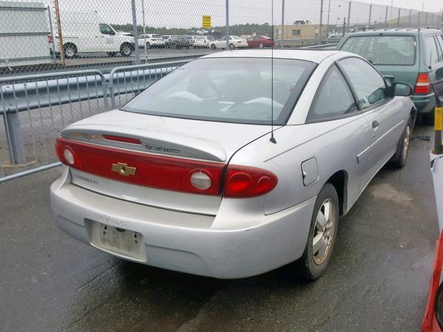 1G1JF12F757191515 - 2005 CHEVROLET CAVALIER L SILVER photo 4