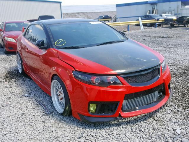 KNAFW6A33A5201137 - 2010 KIA FORTE SX RED photo 1