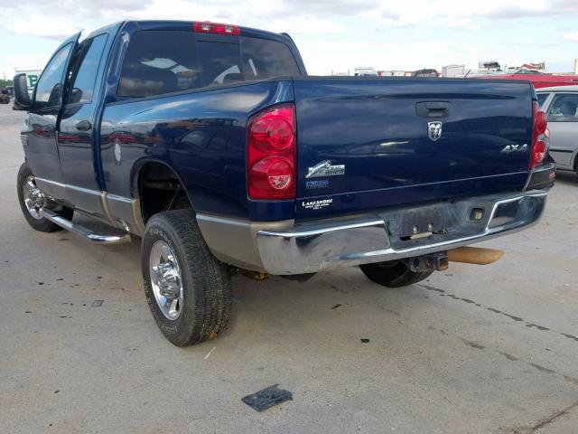 3D7KS28L79G563638 - 2009 DODGE RAM 2500 BLUE photo 3