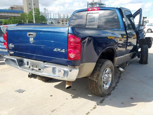 3D7KS28L79G563638 - 2009 DODGE RAM 2500 BLUE photo 4