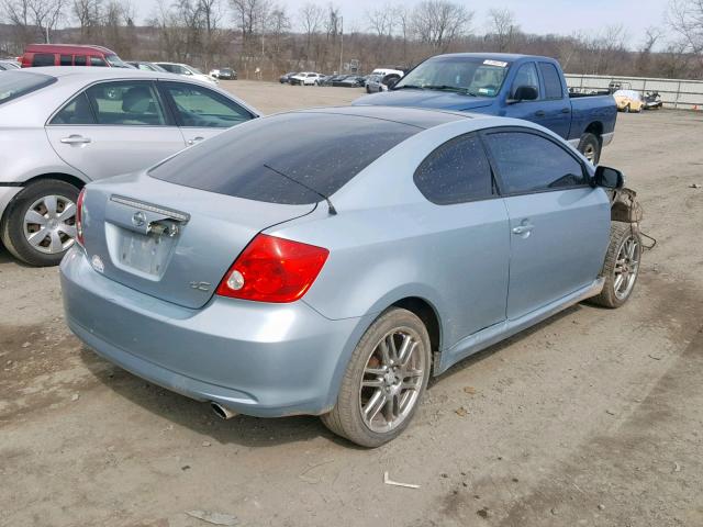 JTKDE177870147522 - 2007 TOYOTA SCION TC BLUE photo 4