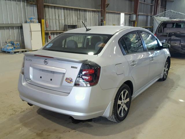 3N1AB6APXCL762372 - 2012 NISSAN SENTRA 2.0 WHITE photo 4