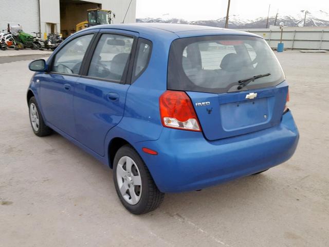KL1TD62605B405963 - 2005 CHEVROLET AVEO BASE ლურჯი ფოტო 3