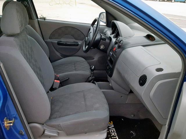 KL1TD62605B405963 - 2005 CHEVROLET AVEO BASE ლურჯი ფოტო 5
