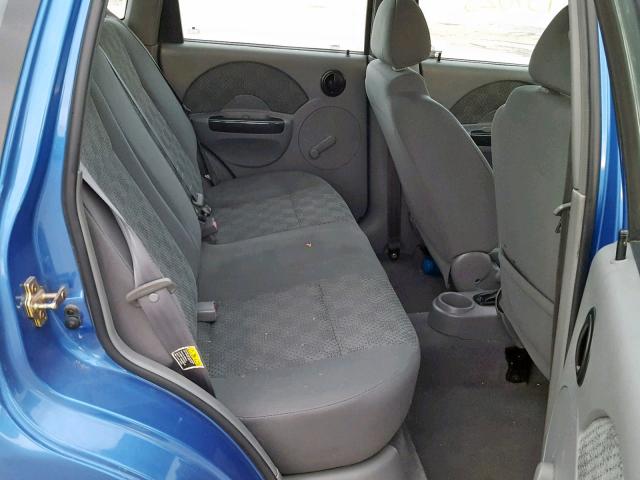 KL1TD62605B405963 - 2005 CHEVROLET AVEO BASE ლურჯი ფოტო 6