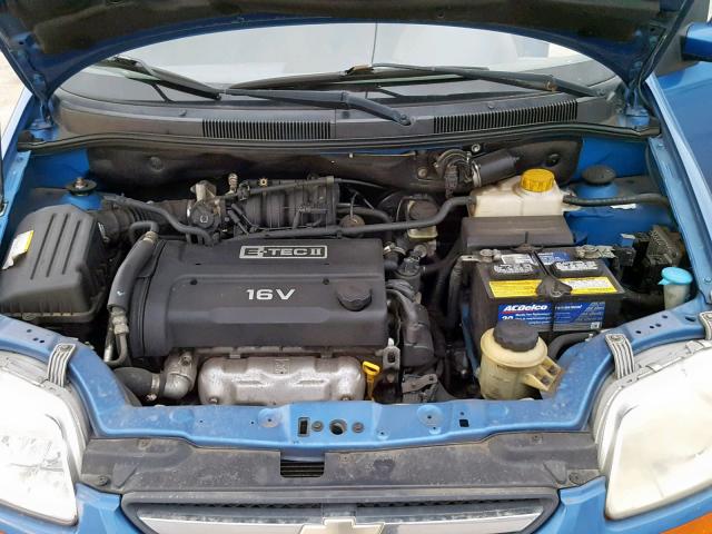 KL1TD62605B405963 - 2005 CHEVROLET AVEO BASE ლურჯი ფოტო 7