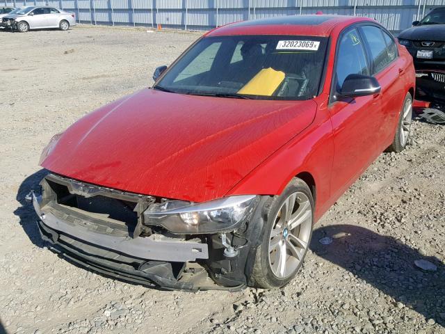 WBA3C1C57EK111400 - 2014 BMW 328 I SULE RED photo 2