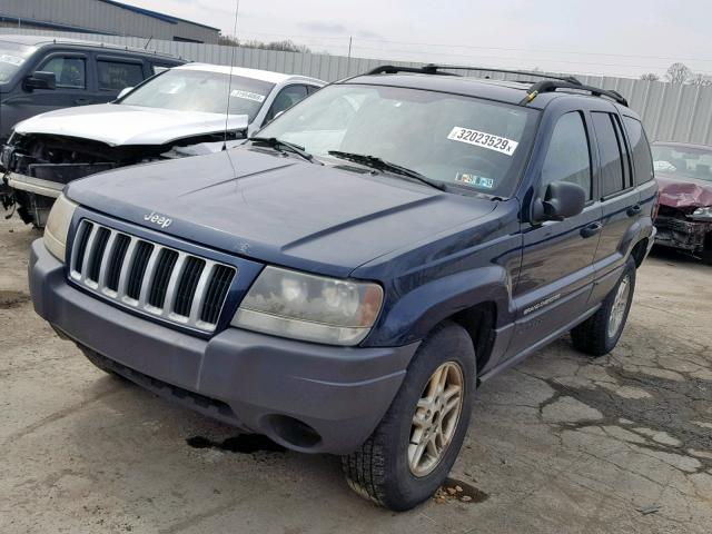 1J4GW48SX4C214762 - 2004 JEEP GRAND CHER BLUE photo 2