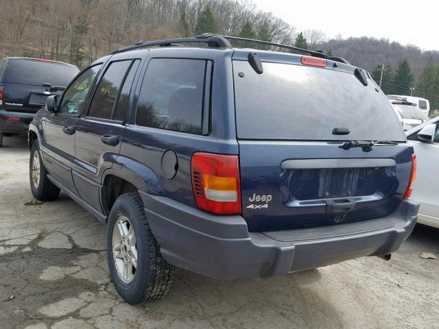 1J4GW48SX4C214762 - 2004 JEEP GRAND CHER BLUE photo 3