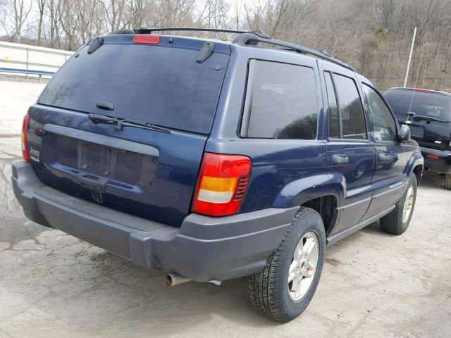 1J4GW48SX4C214762 - 2004 JEEP GRAND CHER BLUE photo 4