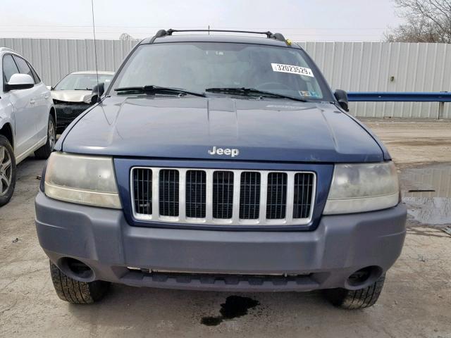 1J4GW48SX4C214762 - 2004 JEEP GRAND CHER BLUE photo 9