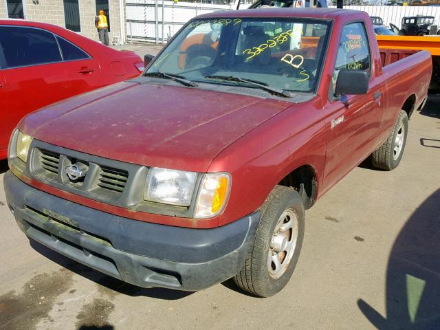 1N6DD21S6YC418619 - 2000 NISSAN FRONTIER X RED photo 2