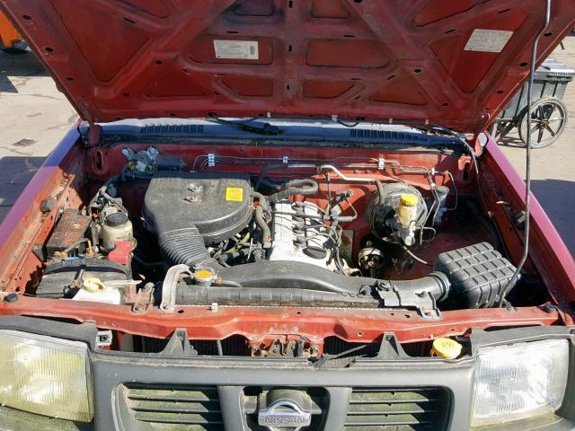 1N6DD21S6YC418619 - 2000 NISSAN FRONTIER X RED photo 7