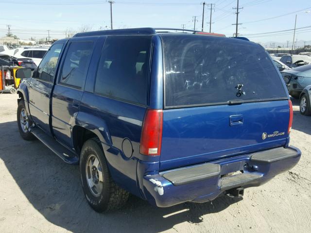 1GYEK13R5XR401057 - 1999 CADILLAC ESCALADE BLUE photo 3