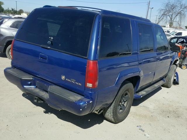 1GYEK13R5XR401057 - 1999 CADILLAC ESCALADE BLUE photo 4