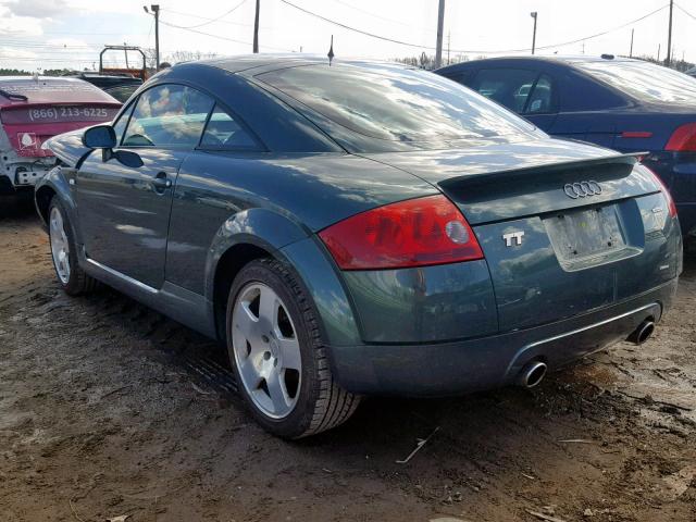 TRUWT28N411002302 - 2001 AUDI TT QUATTRO GREEN photo 3