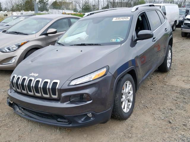 1C4PJLCB0EW139253 - 2014 JEEP CHEROKEE L GRAY photo 2