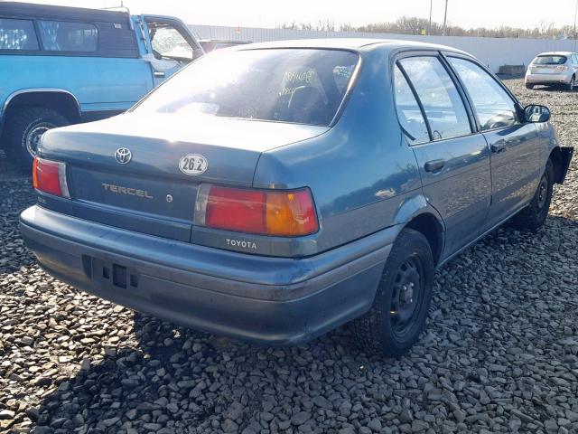 JT2EL43T0R0502779 - 1994 TOYOTA TERCEL DX GREEN photo 4