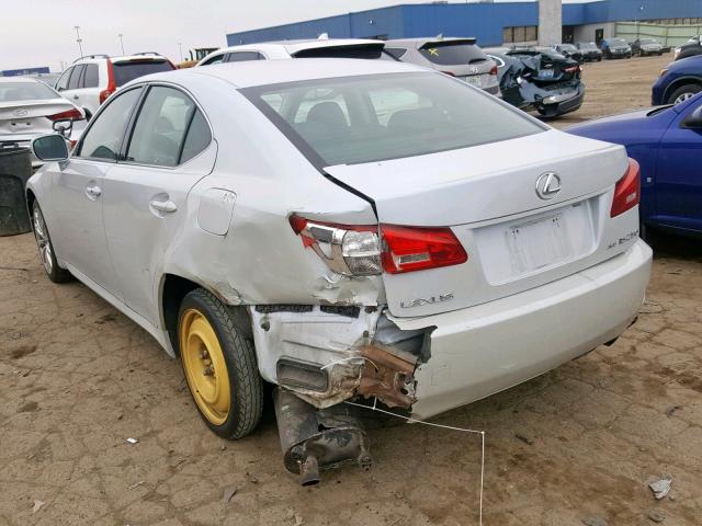 JTHCK262865006618 - 2006 LEXUS IS 250 WHITE photo 3