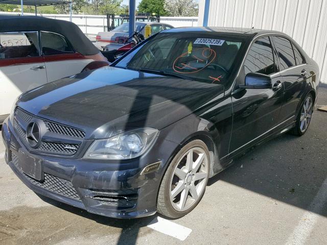 WDDGF4HB7EA953094 - 2014 MERCEDES-BENZ C 250 GRAY photo 2