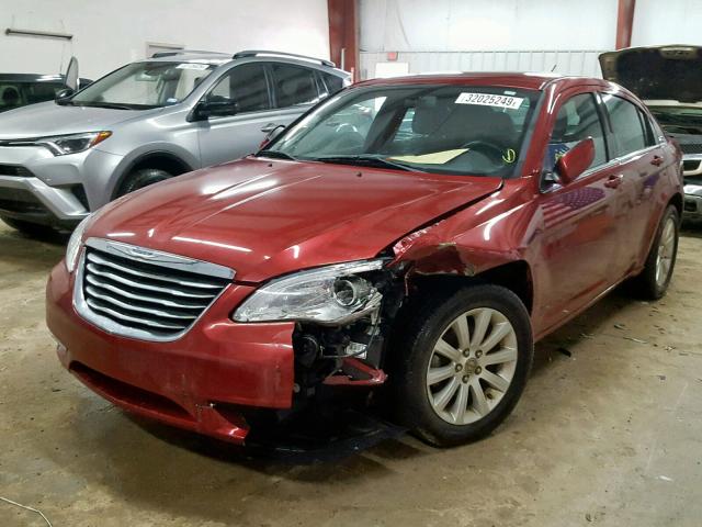 1C3CCBBB9CN288322 - 2012 CHRYSLER 200 TOURIN RED photo 2