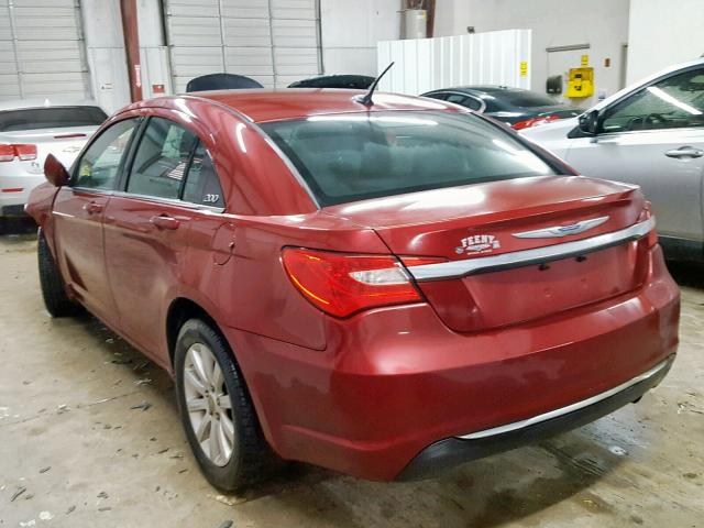 1C3CCBBB9CN288322 - 2012 CHRYSLER 200 TOURIN RED photo 3