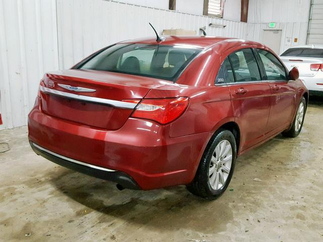 1C3CCBBB9CN288322 - 2012 CHRYSLER 200 TOURIN RED photo 4