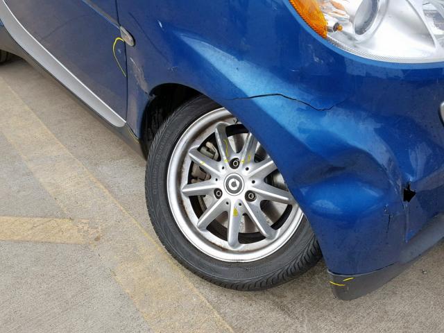 WMEEJ31X09K241771 - 2009 SMART FORTWO PAS 蓝色 照片 9