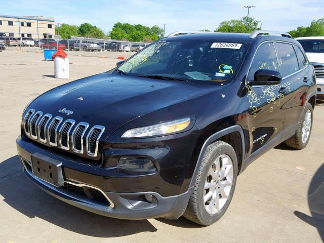 1C4PJLDB6EW132984 - 2014 JEEP CHEROKEE L BLACK photo 2