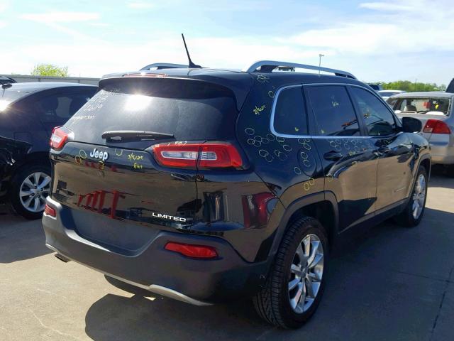 1C4PJLDB6EW132984 - 2014 JEEP CHEROKEE L BLACK photo 4