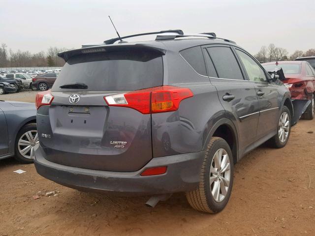 JTMDFREV8FD107825 - 2015 TOYOTA RAV4 LIMIT GRAY photo 4