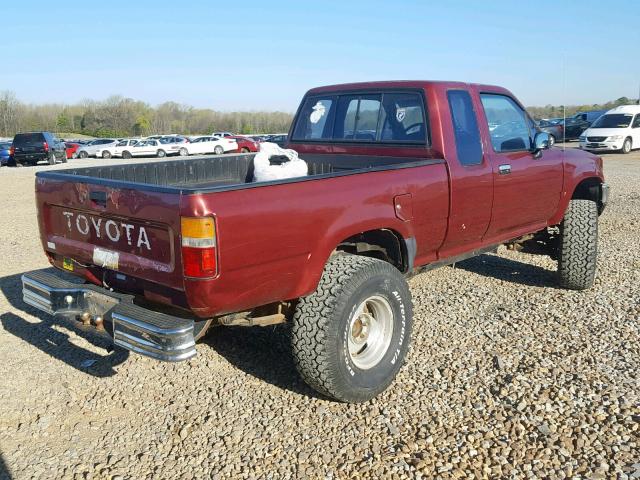 JT4VN13D1M5054928 - 1991 TOYOTA PICKUP 1/2 RED photo 4