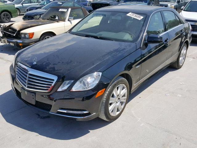 WDDHF5KB9CA525396 - 2012 MERCEDES-BENZ E 350 BLACK photo 2