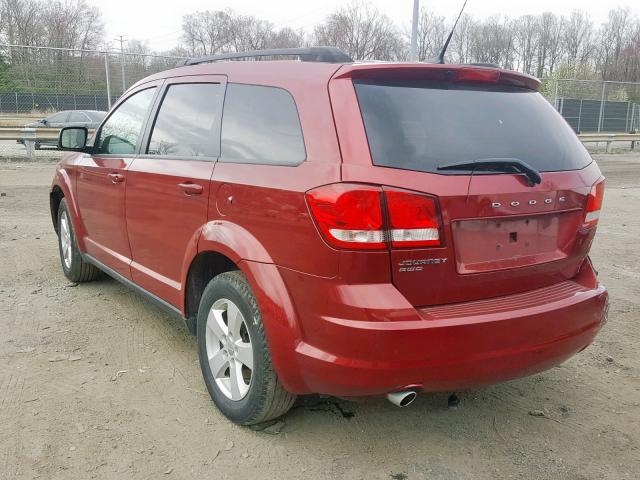 3D4PH1FG7BT515023 - 2011 DODGE JOURNEY MA RED photo 3