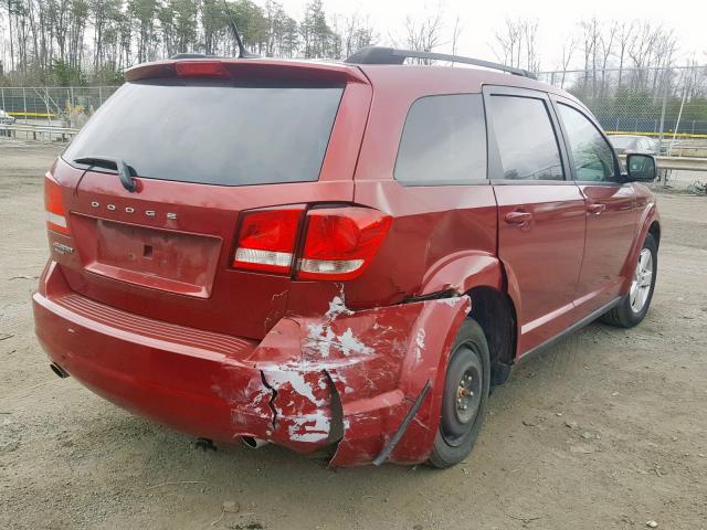 3D4PH1FG7BT515023 - 2011 DODGE JOURNEY MA RED photo 4