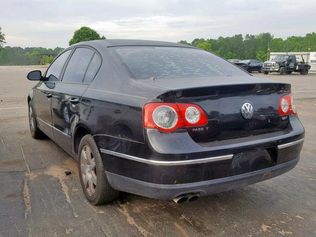 WVWJK73C37P069571 - 2007 VOLKSWAGEN PASSAT BLACK photo 3