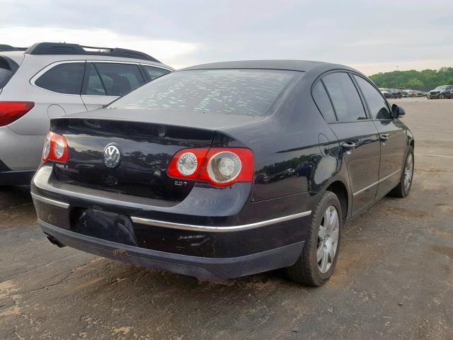 WVWJK73C37P069571 - 2007 VOLKSWAGEN PASSAT BLACK photo 4