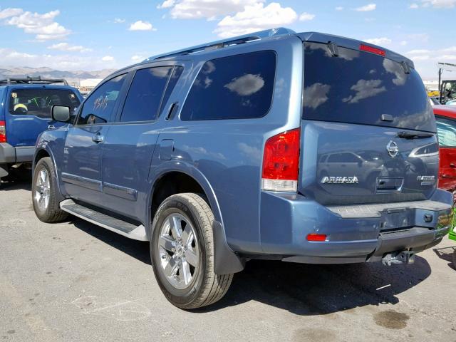 5N1BA0NE4AN620926 - 2010 NISSAN ARMADA PLA BLUE photo 3