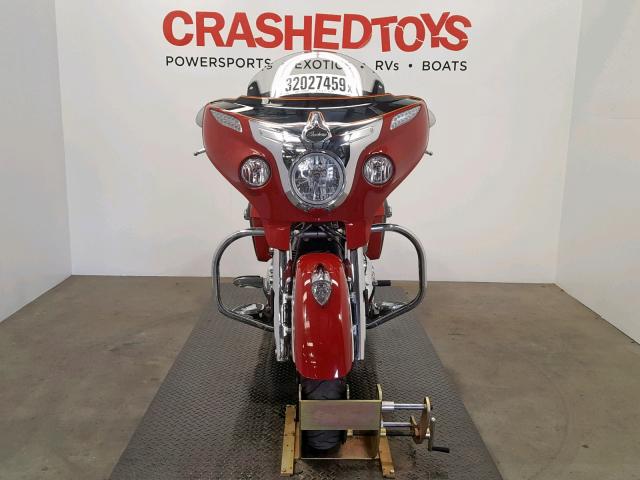 56KTCAAA3F3327592 - 2015 INDIAN MOTORCYCLE CO. CHIEFTAIN RED photo 2