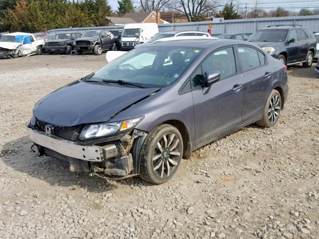 19XFB2F96EE234762 - 2014 HONDA CIVIC EXL CHARCOAL photo 2