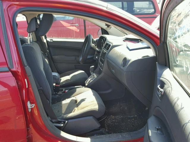 1B3CB3HA8AD566800 - 2010 DODGE CALIBER MA RED photo 5